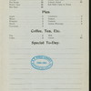 DAILY MENU [held by] ADOLPH WALDHEIM'S [at] "408 EAST 34 STREET,NEW YORK, NY" (CAFE;)