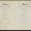 DINNER [held by] HAMBURG-AMERIKA LINIE [at] STEAMER AUGUSTE VICTORIA (SS;)