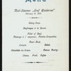 DINNER] [held by] HAMBURG-AMERIKA LINIE [at] SS GRAF WALDERSEE (SS;)