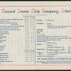 BREAKFAST [held by] CUNARD LINE [at] R.M.S. CAMPANIA (SS;)