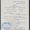DINNER [held by] CUNARD LINE [at] R.M.S. CAMPANIA (SS;)