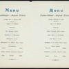 DINNER] [held by] HAMBURG-AMERIKA LINIE [at] "SCHNELLDAMPFER ""AUGUSTE VICTORIA""" (SS;)