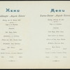 DAILY MENU [held by] HAMBURG-AMERIKA LINIE [at] "SCHNELLDAMPFERS ""AUGUST VICTORIA""" (SS;)
