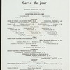 DINNER MENU [held by] EMPIRE HOTEL [at] "NEW YORK, NY" (HOTEL;)