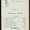 MENU [held by] HAMBURG-AMERIKA LINIE [at] SCHNELLDAMPFER COLUMBIA (SS;)