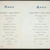 MENU [held by] HAMBURG-AMERIKA LINIE [at] "SCHNELLDAMPFER ""AUGUSTE VICTORIA""" (SS;)