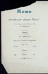 MENU [held by] HAMBURG-AMERIKA LINIE [at] "SCHNELLDAMPFER ""AUGUSTE VICTORIA""" (SS;)