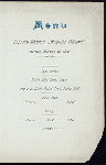 MENU [held by] HAMBURG-AMERIKA LINIE [at] "SCHNELLDAMPFER ""AUGUSTE VICTORIA""" (SS;)