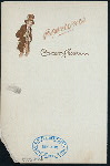 MENU [held by] HAMBURG-AMERIKA LINIE [at] "SCHNELLDAMPFER ""AUGUSTE VICTORIA""" (SS;)