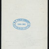 WASHINGTON'S BUFFET [held by] COLONIAL HOTEL [at] "[NASSAU, N.P.]" (HOTEL;)