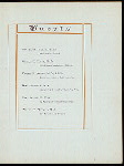 DINNER COMMEMORATING THE OPENING OF THE NEW HALL OF THE BOARD OF EDUCATION [held by] NEW YORK BOARD OF EDUCATION [at] "DELMONICO'S, NEW YORK, NY" (REST;)