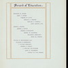 DINNER COMMEMORATING THE OPENING OF THE NEW HALL OF THE BOARD OF EDUCATION [held by] NEW YORK BOARD OF EDUCATION [at] "DELMONICO'S, NEW YORK, NY" (REST;)