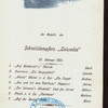 DINNER [held by] HAMBURG-AMERIKA LINIE [at] "SCHNELLDAMPFER ""COLUMBIA""" (SS;)