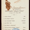 DINNER [held by] HAMBURG-AMERIKA LINIE [at] "SCHNELLDAMPFER ""AUGUSTE VICTORIA""" (SS;)