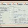 DINNER [held by] CUNARD LINE [at] "R.M.S. ""CAMPANIA""" (SS;)
