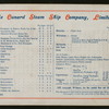 BREAKFAST [held by] CUNARD LINE [at] EN ROUTE ON BOARD R.M.S. CAMPANIA (SS;)