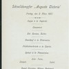 SUPPER [held by] HAMBURG-AMERIKA LINIE [at] SS AUGUSTE VICTORIA (SS;)