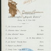 SUPPER [held by] HAMBURG-AMERIKA LINIE [at] SS AUGUSTE VICTORIA (SS;)