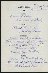 DINNER [held by] OCCIDENTAL & ORIENTAL STEAMSHIP CO. [at] SS COPTIC (SS;)