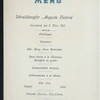 MENU [held by] HAMBURG-AMERIKA LINIE [at] "SCHNELLDAMPFER ""AUGUSTE VICTORIA""" (SS;)