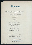 MENU [held by] HAMBURG-AMERIKA LINIE [at] "SCHNELLDAMPFER ""AUGUSTE VICTORIA""" (SS;)
