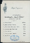 MENU [held by] HAMBURG-AMERIKA LINIE [at] "SCHNELLDAMPFER ""AUGUSTE VICTORIA""" (SS;)