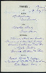DINNER [held by] OCCIDENTAL & ORIENTAL STEAMSHIP COMPANY [at] S.S. COPTIC (SS;)