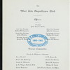 ANNUAL DINNER [held by] WEST SIDE REPUBLICAN CLUB OF NEW YORK CITY [at] SHERRY'S (REST;)