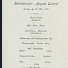 FRUHSTUCK/LUNCH [held by] HAMBURG AMERIKA LINIE [at] SCHNELLDAMPFER (EXPRESS STEAMER) AUGUST VICTORIA (SS;)