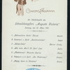 FRUHSTUCK/LUNCH [held by] HAMBURG AMERIKA LINIE [at] SCHNELLDAMPFER (EXPRESS STEAMER) AUGUST VICTORIA (SS;)