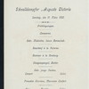 DINNER [held by] HAMBURG AMERIKA LINIE [at] SCHNELLDAMPFER (EXPRESS STEAMER) AUGUST VICTORIA (SS;)