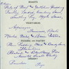 DINNER [held by] OCCIDENTAL & ORIENTAL STEAMSHIP COMPANY [at] SS COPTIC (SS;)