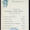 DINNER [held by] HAMBURG AMERIKA LINIE [at] SCHNELLDAMPFER (EXPRESS STEAMER) AUGUST VICTORIA (SS;)