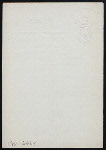 DINNER [held by] PARK AVENUE HOTEL [at] NY (HOTEL)
