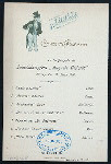 DINNER [held by] HAMBURG-AMERIKA LINIE [at] SS AUGUSTE VICTORIA (SS;)