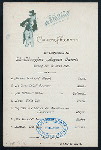 DINNER] [held by] HAMBURG AMERIKA LINIE [at] SCHNELLDAMPFER (EXPRESS STEAMER) AUGUST VICTORIA (SS;)