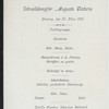 DINNER] [held by] HAMBURG AMERIKA LINIE [at] SCHNELLDAMPFER (EXPRESS STEAMER) AUGUST VICTORIA (SS;)