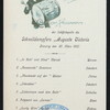 DINNER] [held by] HAMBURG AMERIKA LINIE [at] SCHNELLDAMPFER (EXPRESS STEAMER) AUGUST VICTORIA (SS;)