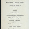 DINNER [held by] HAMBURG-AMERIKA LINIE [at] "SCHNELLDAMPFER ""AUGUSTE VICTORIA""" (SS;)