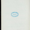 DINNER TENDERED TO RIGHT WORSHIPFUL BENJAMIN V.W. OWENS, DISTRICT DEPUTY GRAND MASTER [held by] THIRD MASONIC DISTRICT MASTERS' ASSOCIATION [at] "ARGYLE, THE, BROOKLYN, NY" ([REST?];)
