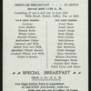 BILL OF FARE [held by] MILLS HOTEL RESTAURANT [at] "NEW YORK, NY" (REST)