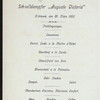 DINNER [held by] HAMBURG-AMERIKA LINIE [at] EN ROUTE ABOARD SCNELLDAMPFER (EXPRESS STEAMER) AUGUSTE VICTORIA (SS;)