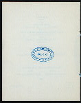 2ND ANNIVERSARY BANQUET [held by] [TONY A. FRANKER] [at] "BLUE RIBBON - 137 MADISON ST. CHICAGO, IL." (REST;)