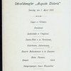 DINNER [held by] HAMBURG-AMERIKA LINIE [at] SS AUGUSTE VICTORIA (SS;)
