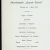 DINNER [held by] HAMBURG-AMERIKA LINIE [at] SS AUGUSTE VICTORIA (SS;)