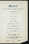 DINNER [held by] HAMBURG-AMERIKA LINIE [at] SS AUGUSTE VICTORIA (SS;)