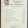 DINNER [held by] HAMBURG-AMERIKA LINIE [at] SS AUGUSTE VICTORIA (SS;)