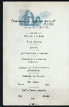 DINNER [held by] HAMBURG-AMERIKA LINIE [at] SS AUGUSTE VICTORIA (SS;)