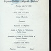 DINNER [held by] HAMBURG-AMERIKA LINIE [at] SS AUGUSTE VICTORIA (SS;)