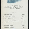 DINNER [held by] HAMBURG-AMERIKA LINIE [at] SS AUGUSTE VICTORIA (SS;)